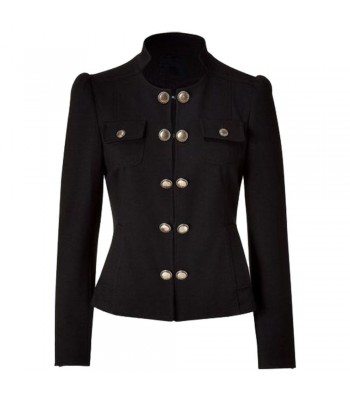 Women Military Blazer Jacket With Brass Buttons Adult French Military Uniform 